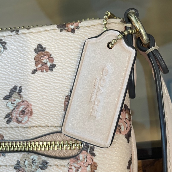 TODAY ONLY!!! Coach Mini Rowan Light Pink and Roses Crossbody Bag - Picture 6 of 10